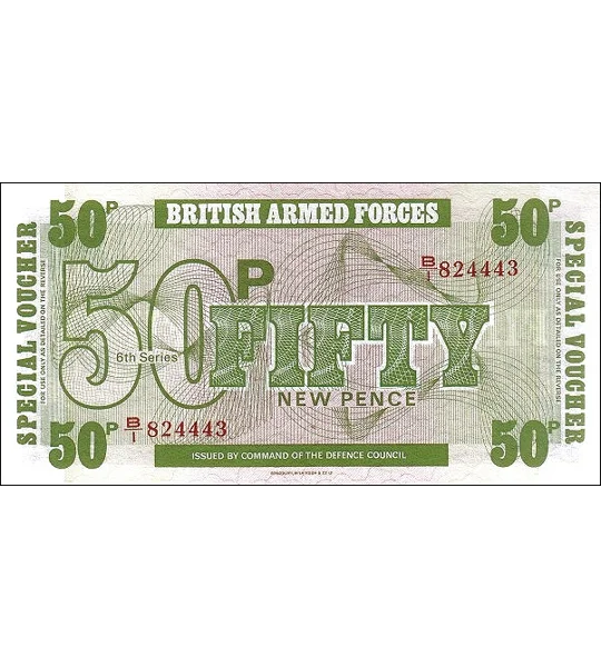 Military - M49 - 50 New Pence - ND(1972) - Unc