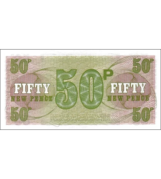 Military - M49 - 50 New Pence - ND(1972) - Unc