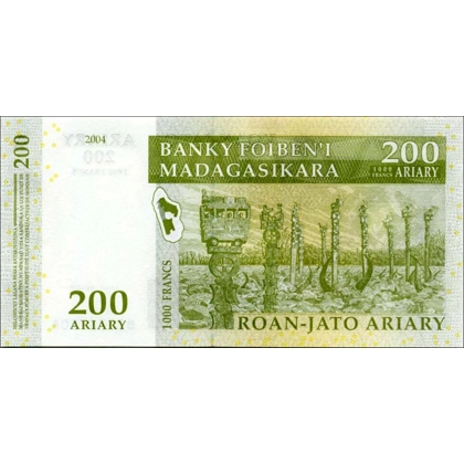Madagascar - 200 Ariary - 2007 - P87b