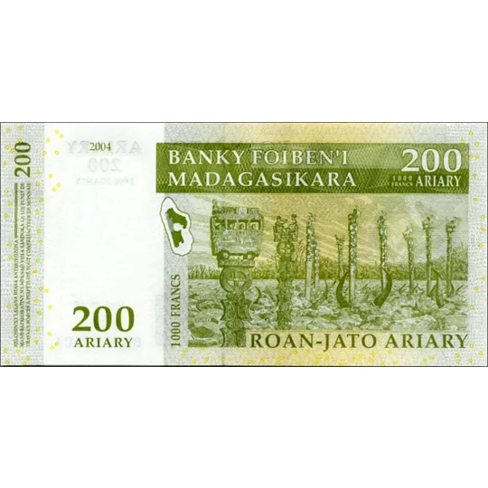 200 Ariary - 2007 - P87b - B321b - Unc