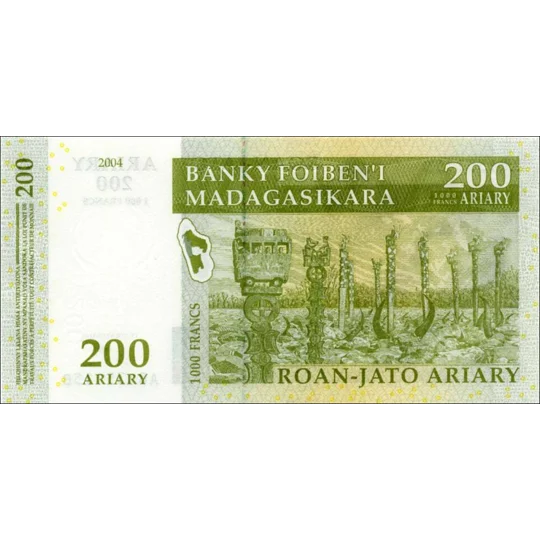 200 Ariary - 2004 - P87a - B321a - Unc