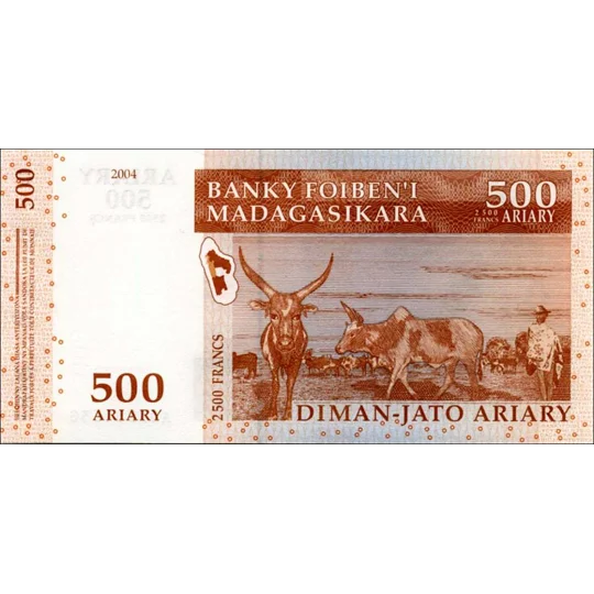 500 Ariary - 2004 - P88b - B322b - Unc