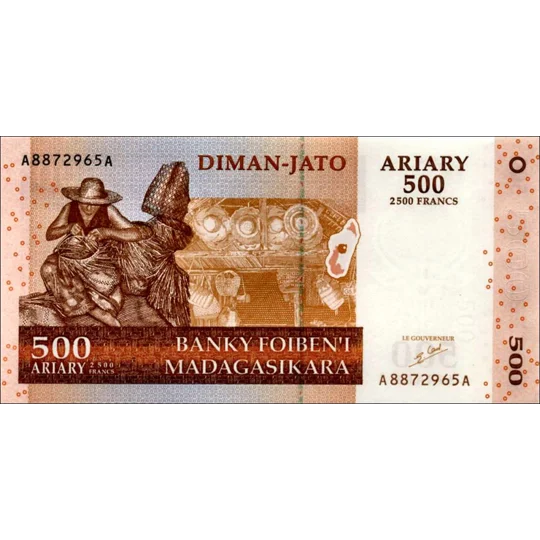 500 Ariary - 2004 - P88a - B322a - Unc