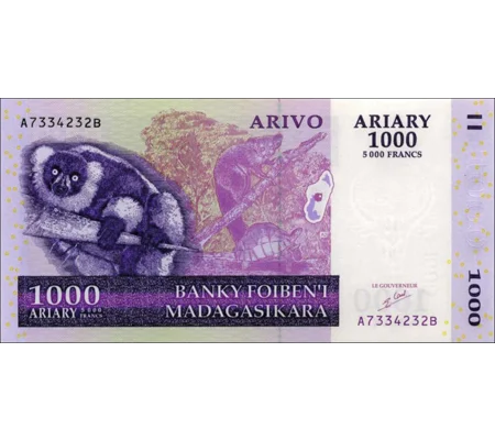 1000 Ariary - 2004 - P89a - B323a - Unc