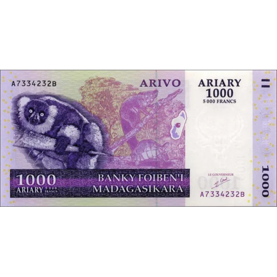 1000 Ariary - 2004 - P89a - B323a - Unc