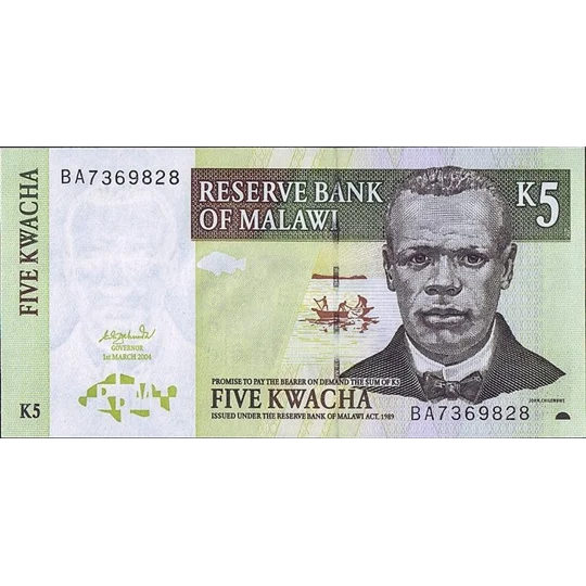 5 Kwacha - 2004 - P36b - B136b - Unc