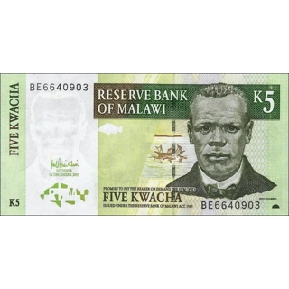Malawi - 5 Kwacha - 200..