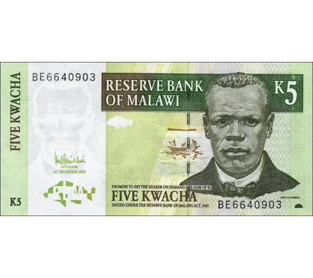 5 Kwacha - 2005 - P36c - B136c - Unc