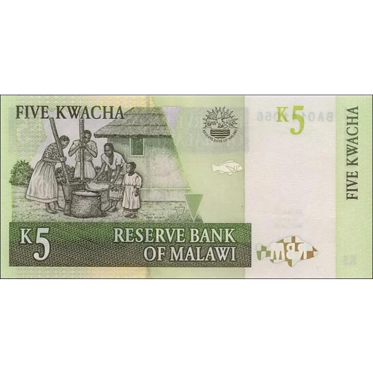 5 Kwacha - 2005 - P36c - B136c - Unc