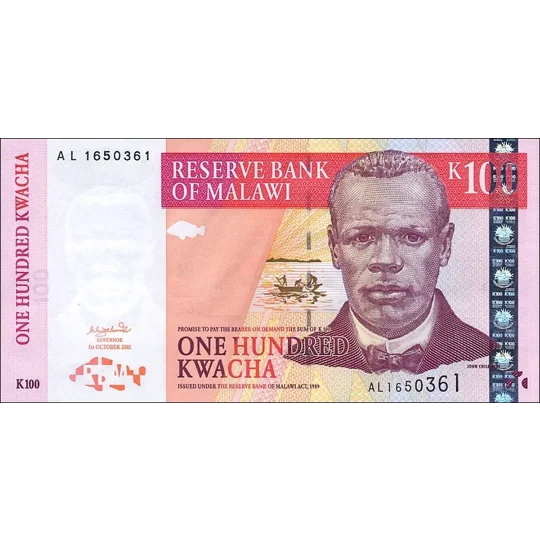 100 Kwacha - 2001 - P46a - B145a - Unc