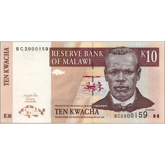 10 Kwacha - 2004 - P51a - B142c - Unc