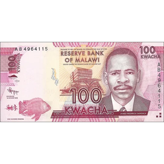 100 Kwacha - 2012 - P59a - B152a - Unc