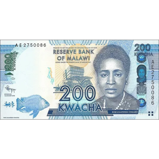 200 Kwacha - 2012 - P60a - B153a - Unc