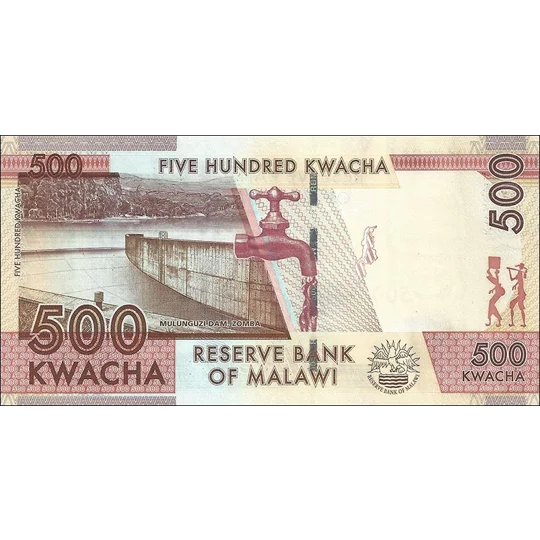 500 Kwacha - 2012 - P61a - B154a - Unc