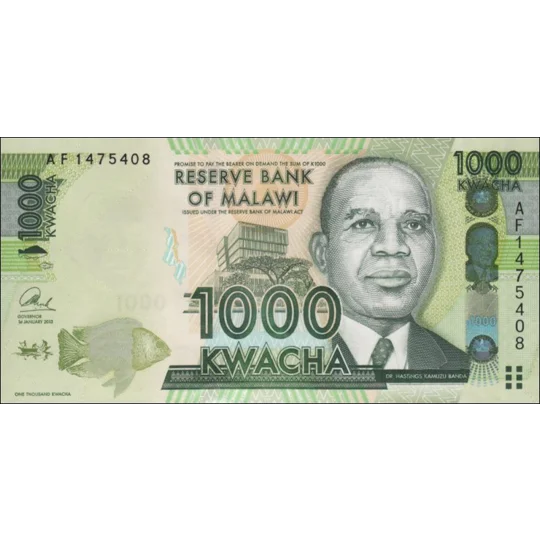 1000 Kwacha - 2013 - P62b - B155b - Unc