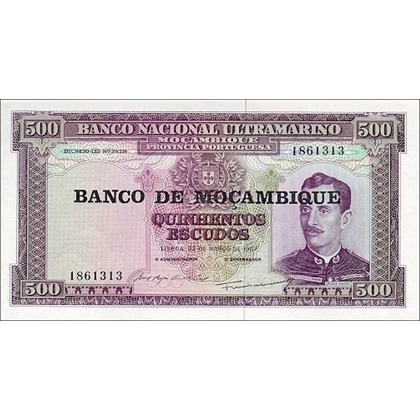 Mozambique - 500 Escudos - 1967 - P118a - B203a