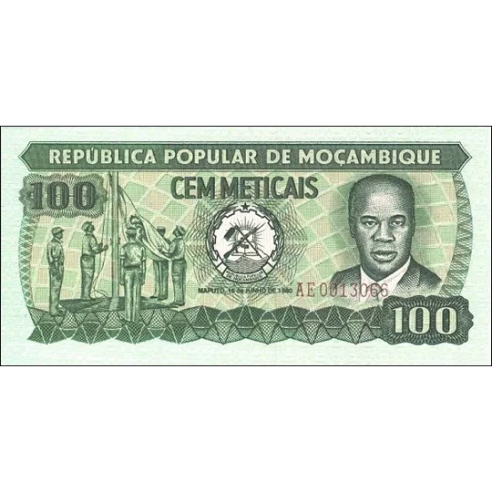 100 Meticais - 1980 - P126a - B211a - Unc