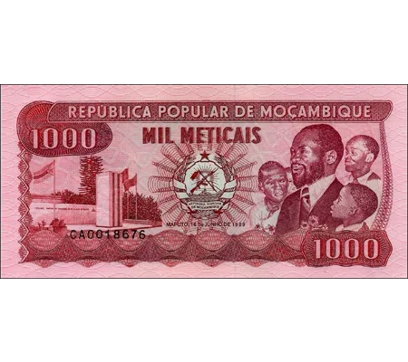 1000 Meticais - 1983 - P132a - B217a - Unc