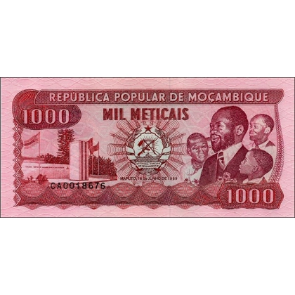 Mozambique - 1000 Meticais - 1983 - P132a - B217a