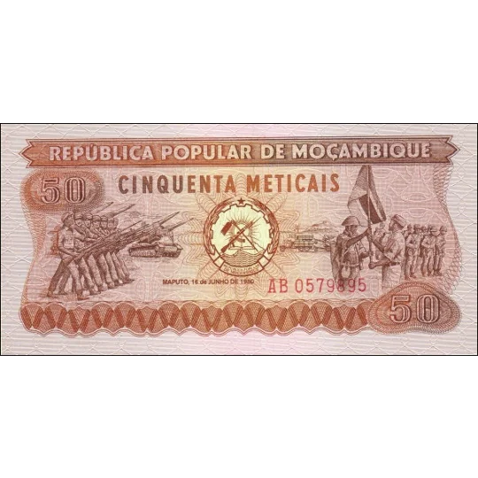50 Meticais - 1980 - P125 - B210a - Unc