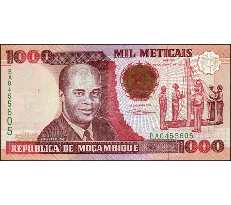 1.000 Meticais - 1991 - P135 - B220a - Unc