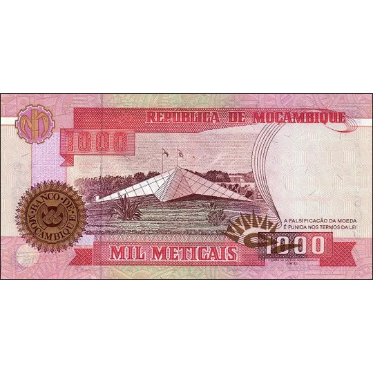 1.000 Meticais - 1991 - P135 - B220a - Unc