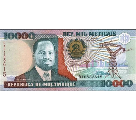 10.000 Meticais - 1991 - P137 - B222a - Unc