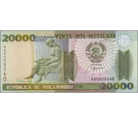20.000 Meticais - 1999 - P140 - B223a - Unc