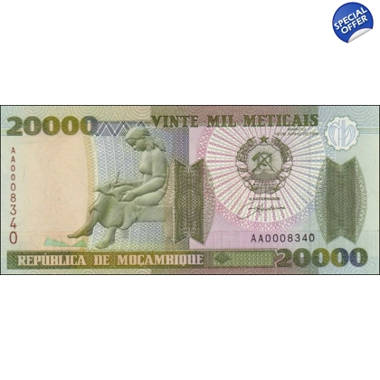 Mozambique - 20.000 Meticais - 1999 - P140 - B223a
