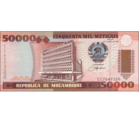 50.000 Meticais - 1993 - P138 - B224a - Unc