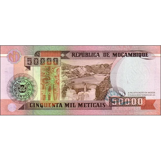 50.000 Meticais - 1993 - P138 - B224a - Unc