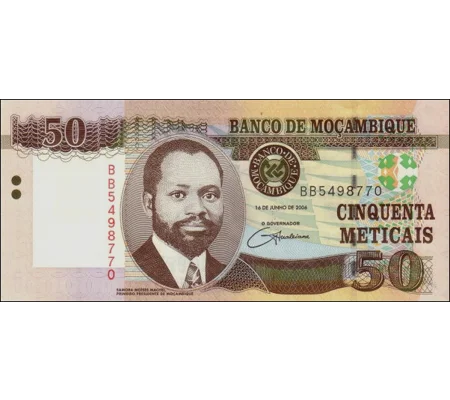 50 Meticais - 2006 - P144 - B229a - Unc