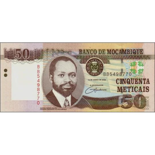 50 Meticais - 2006 - P144 - B229a - Unc