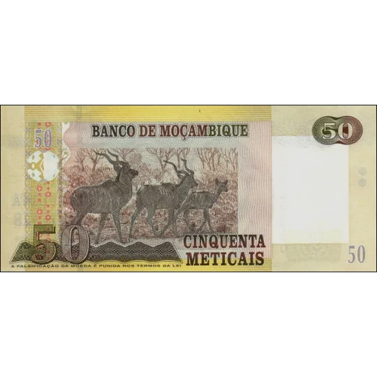 50 Meticais - 2006 - P144 - B229a - Unc