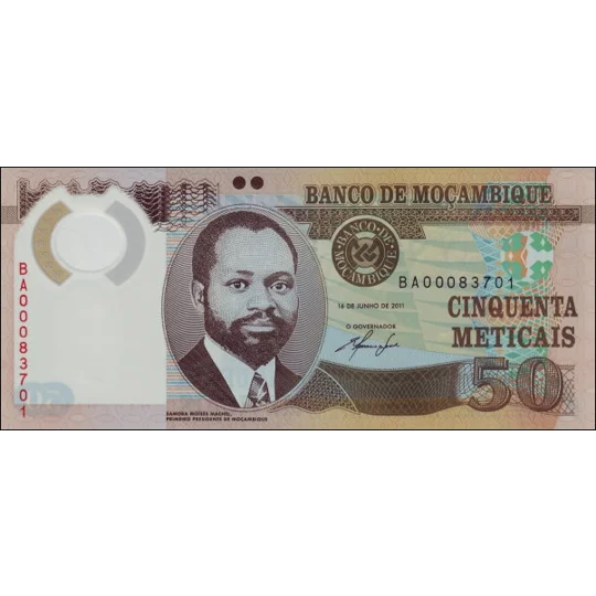 50 Meticais - 2011 - P150a - B235a - Unc