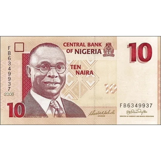 10 Naira - 2008 - P33c - B231c - Unc