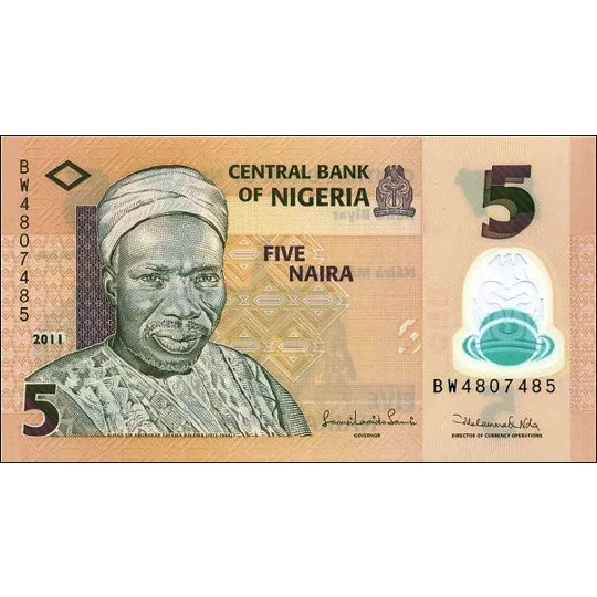 5 Naira - 2011 - P38d - B234d - Unc