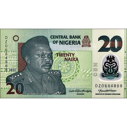 Nigeria - 20 Naira - 2022 - B232x - W34