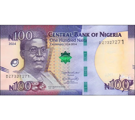 100 - Naira - 2024 - W41e - B243e - Unc