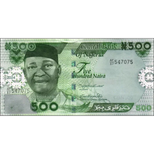 500 Naira - 2024 - W48(3) - B245e - Unc