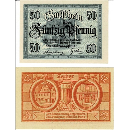 Germany-set of 2- Not geld - 1914-1919