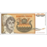 Yugoslavia - 100.000 Dinara - 1993 - P..