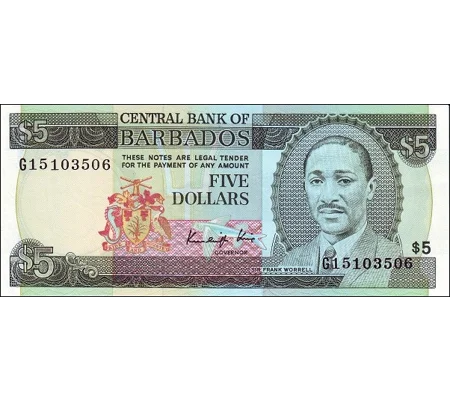 5 dollars - ND(1987) - P37 - B204b - Unc