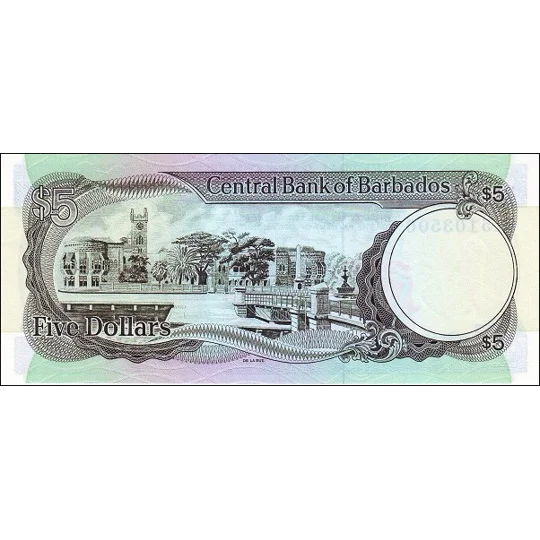 5 dollars - ND(1987) - P37 - B204b - Unc