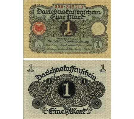 1 mark - 1920 - P58 - Deu-189 - Au