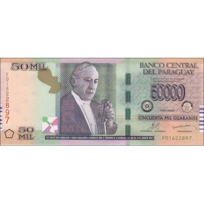 Paraguay - 50.000 Guaranies - 2009 - P232b - B853a
