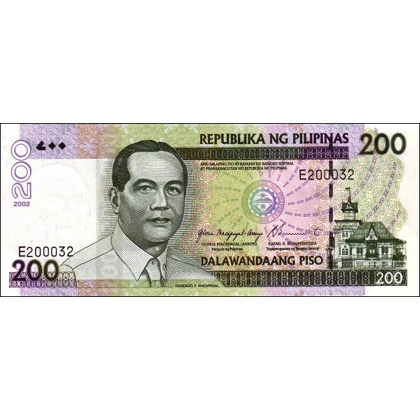 Philippines-200 Pesos-2002 - P195a-B1047