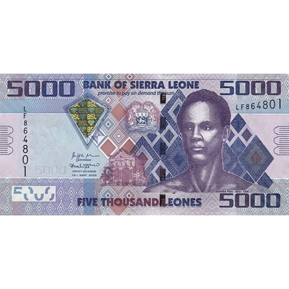 Sierra Leone - 5000 Leones - 2020 - P32e - B127e