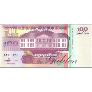 100 Gulden-1991-P139a-B.. 100 Gulden-1991-P139a-B..