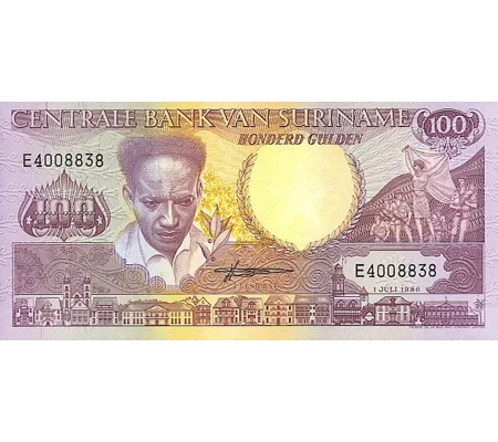 100 Gulden-1986-P133a-B519a-Unc